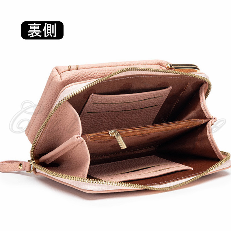 ショルダー スマホ 入る レディース スキミング防止 コンパクト ファスナー 使いやすい 大容量 誕生日プレゼント 小銭入れ 大きく開く 送料無料 カード収納 