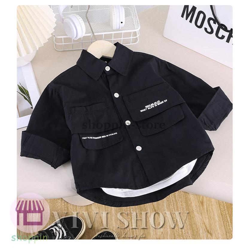 キッズ シャツ 長袖 トップス カジュアルシャツ アウター シンプル 動きやすい かわいい ノー あわせやすい 着やすい おしゃれ 