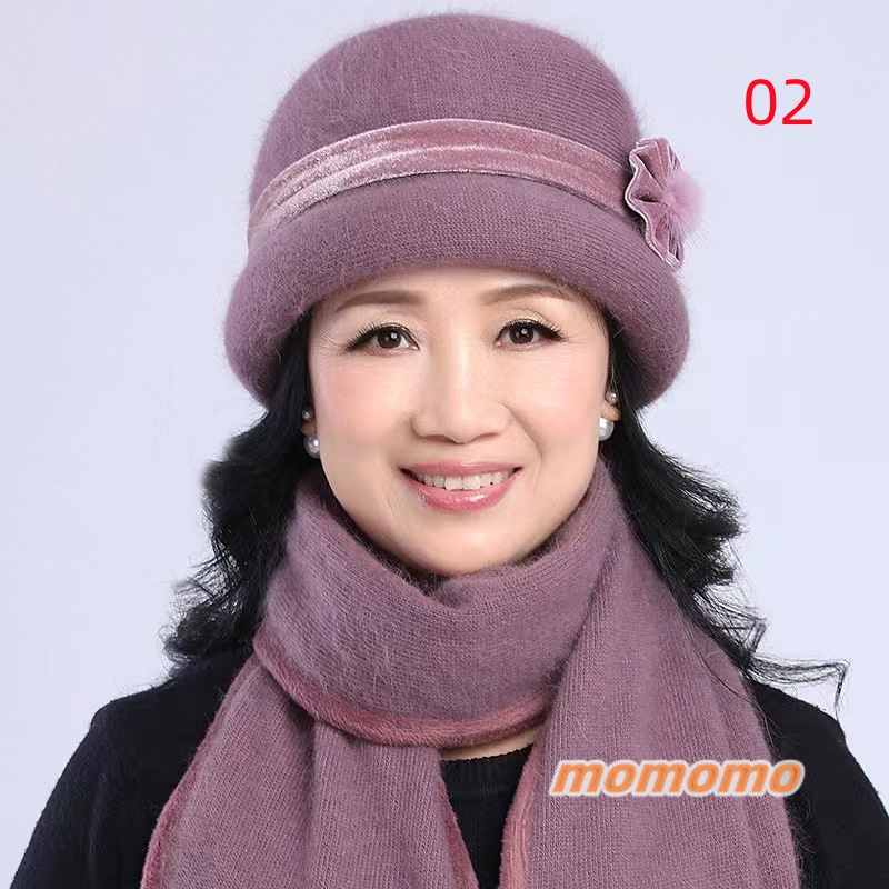 全10色 ! ニット 帽子 ニット帽 レディース 中高年 年配向け 暖かい 70代 お母さん 60代 防寒 おばあちゃん 秋冬 ファー うさぎの毛 