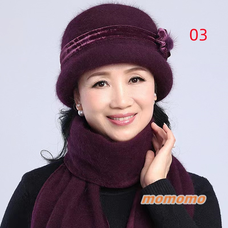 全10色 ! ニット 帽子 ニット帽 レディース 中高年 年配向け 暖かい 70代 お母さん 60代 防寒 おばあちゃん 秋冬 ファー うさぎの毛 