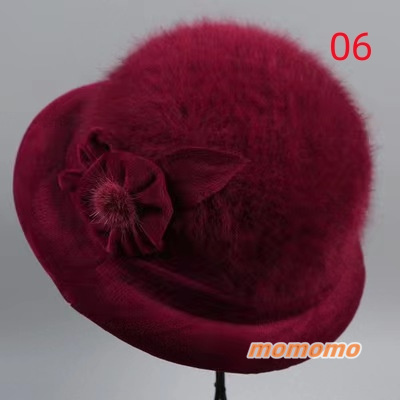 全10色 ! ニット 帽子 ニット帽 レディース 中高年 年配向け 暖かい 70代 お母さん 60代 防寒 おばあちゃん 秋冬 ファー うさぎの毛 