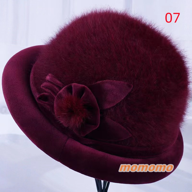 全10色 ! ニット 帽子 ニット帽 レディース 中高年 年配向け 暖かい 70代 お母さん 60代 防寒 おばあちゃん 秋冬 ファー うさぎの毛 