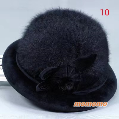 全10色 ! ニット 帽子 ニット帽 レディース 中高年 年配向け 暖かい 70代 お母さん 60代 防寒 おばあちゃん 秋冬 ファー うさぎの毛 