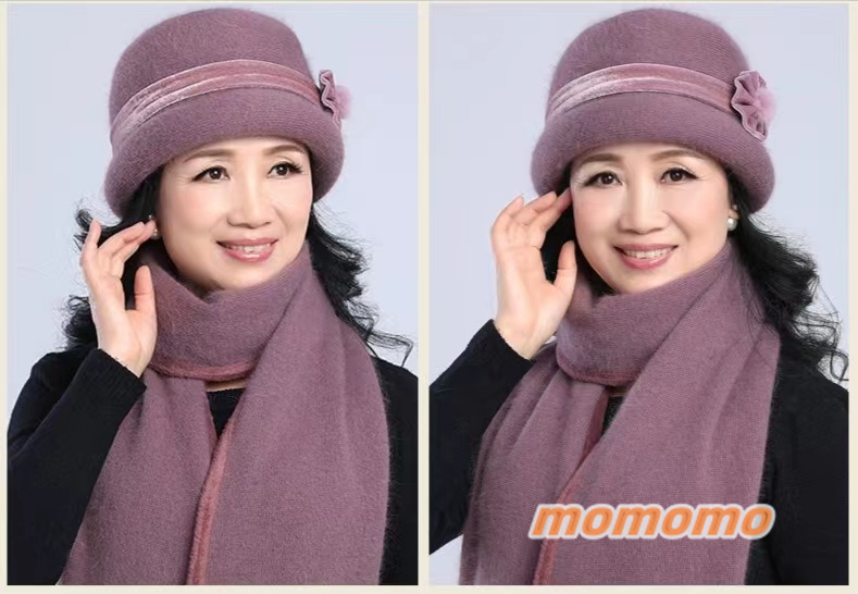 全10色 ! ニット 帽子 ニット帽 レディース 中高年 年配向け 暖かい 70代 お母さん 60代 防寒 おばあちゃん 秋冬 ファー うさぎの毛 