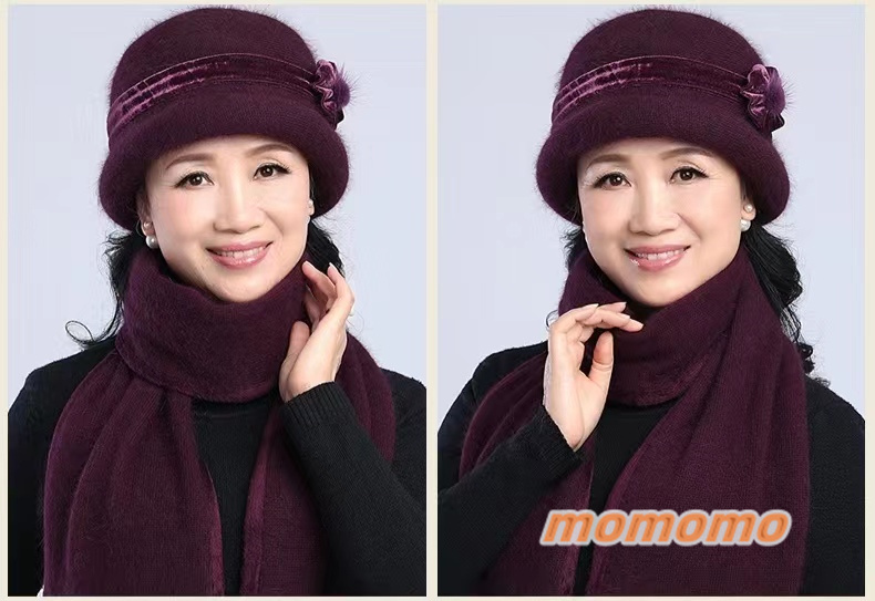 全10色 ! ニット 帽子 ニット帽 レディース 中高年 年配向け 暖かい 70代 お母さん 60代 防寒 おばあちゃん 秋冬 ファー うさぎの毛 