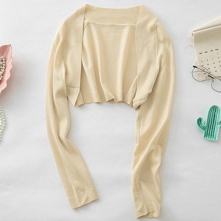 ボレロ 春 夏 秋 涼しい レディース きれいめ シンプル カーディガン ニット キレイめ 上品 お呼ばれ 二 ショート丈 結婚式 薄手 羽織り 長袖 