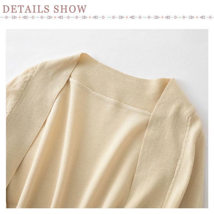 ボレロ 春 夏 秋 涼しい レディース きれいめ シンプル カーディガン ニット キレイめ 上品 お呼ばれ 二 ショート丈 結婚式 薄手 羽織り 長袖 