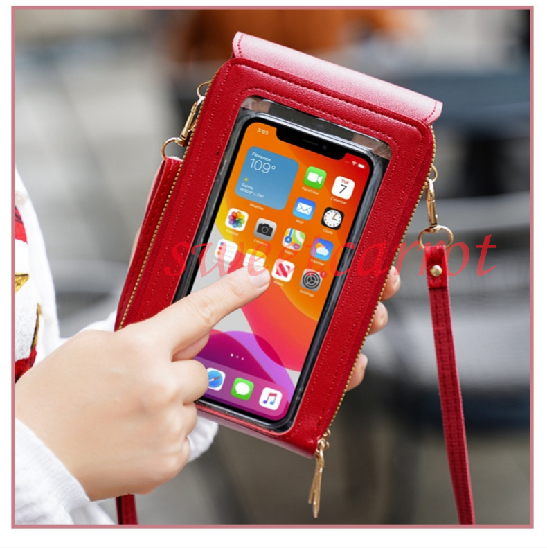 8色 ショルダーポーチ スマホポーチ 韓国風 携帯電話バッグ 縦型 女性 スマホバッグ 財布 小物 お散歩バッグ 軽量 おしゃれ カードケース 肩掛け ランチバッグ 