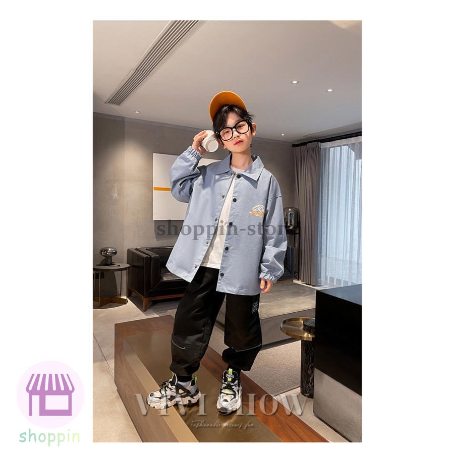 キッズ 長袖 トップス アウター カジュアル おしゃれ ワンポイント 動きやすい あわせやすい ゆったり シンプル 着やすい 