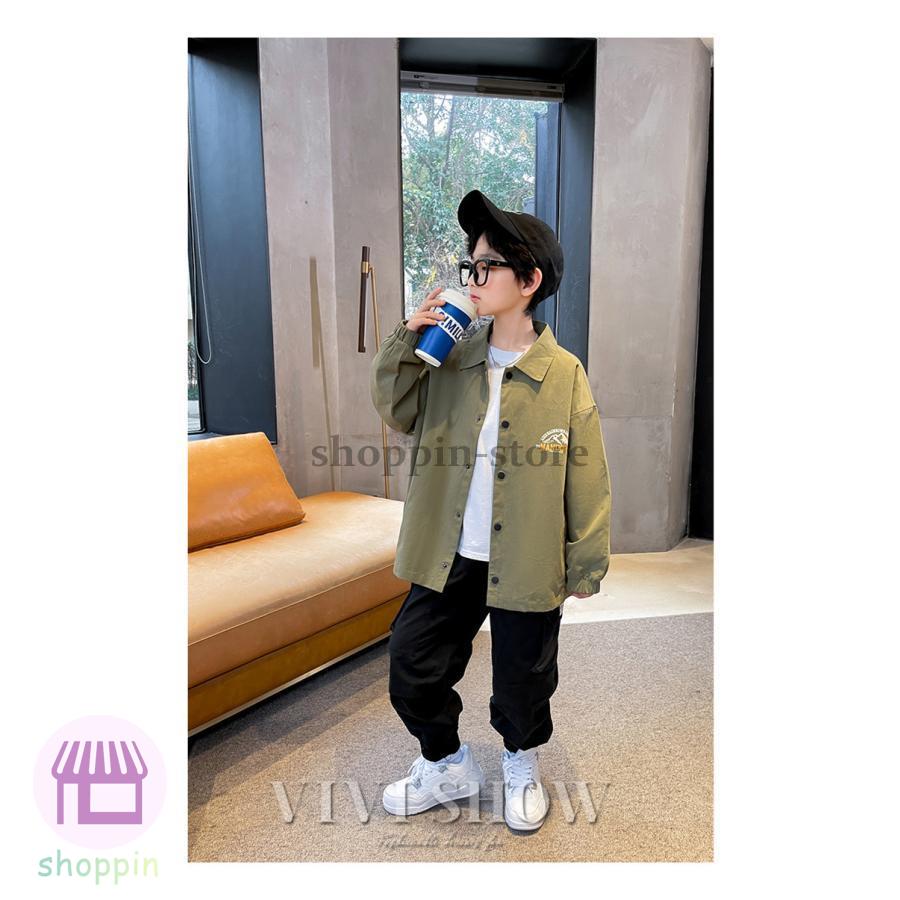 キッズ 長袖 トップス アウター カジュアル おしゃれ ワンポイント 動きやすい あわせやすい ゆったり シンプル 着やすい 