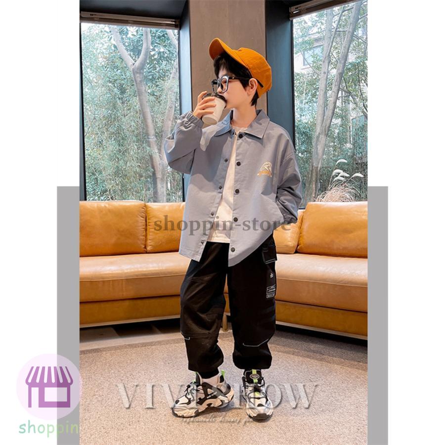 キッズ 長袖 トップス アウター カジュアル おしゃれ ワンポイント 動きやすい あわせやすい ゆったり シンプル 着やすい 