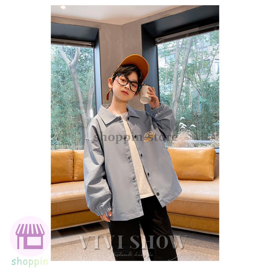 キッズ 長袖 トップス アウター カジュアル おしゃれ ワンポイント 動きやすい あわせやすい ゆったり シンプル 着やすい 