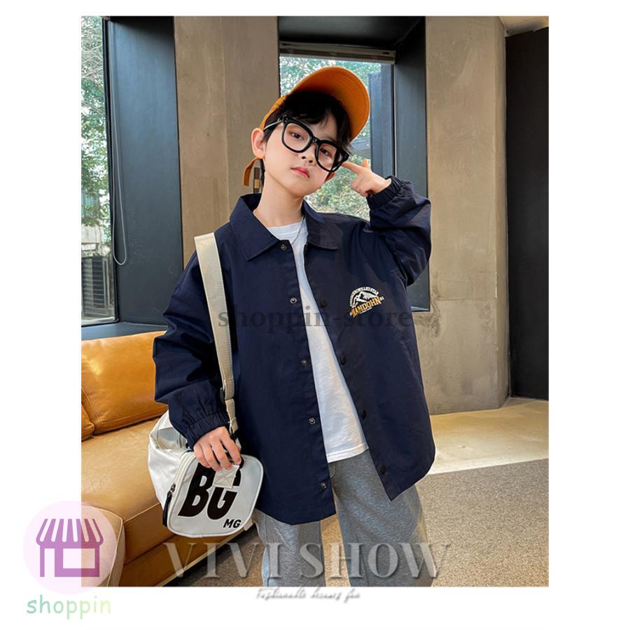 キッズ 長袖 トップス アウター カジュアル おしゃれ ワンポイント 動きやすい あわせやすい ゆったり シンプル 着やすい 