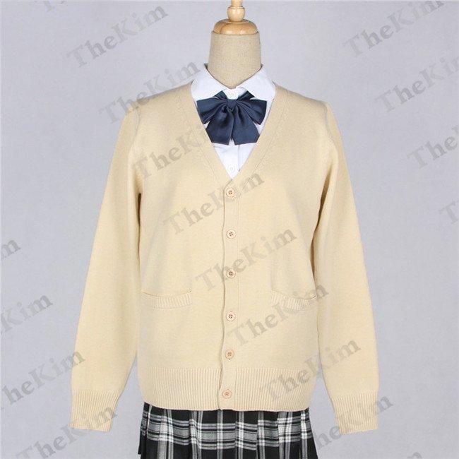 ニットカーディガン スクールカーディガン 女子 ニット 学生 長袖 厚手 ユニセックス 男女兼用 きれいめ 通学 無地 秋 春 通勤 