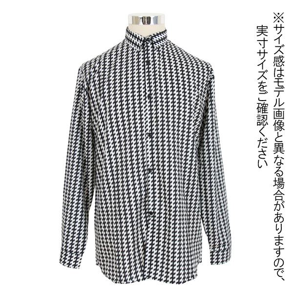 あり 柄シャツ 幾何柄 ストライプ柄 長袖シャツ 白 大きいサイズ 韓国 シャツ 秋服 ヒップホップ ビッグシルエット 黒 春服 衣装 ダンス 個性的 総柄 服 