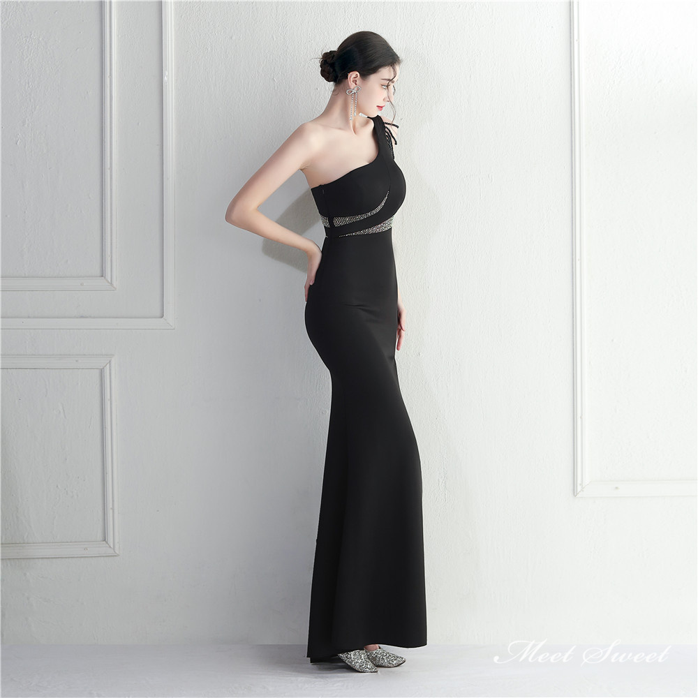 カラードレス マーメイドドレス パーティードレス イブニングドレス ワンショルダー スリット 発表会 ウェディングドレス 結婚式 ファスナー ビーズ 二次会 