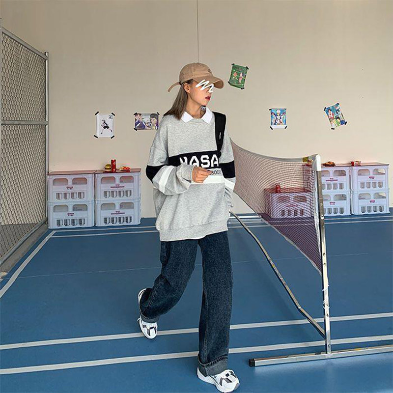 デニム レディース パンツ ストレート デニムパンツ ワイドパンツ 美脚 ボゴムストレッチ ハイウエスト 脚長 