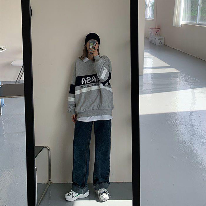 デニム レディース パンツ ストレート デニムパンツ ワイドパンツ 美脚 ボゴムストレッチ ハイウエスト 脚長 