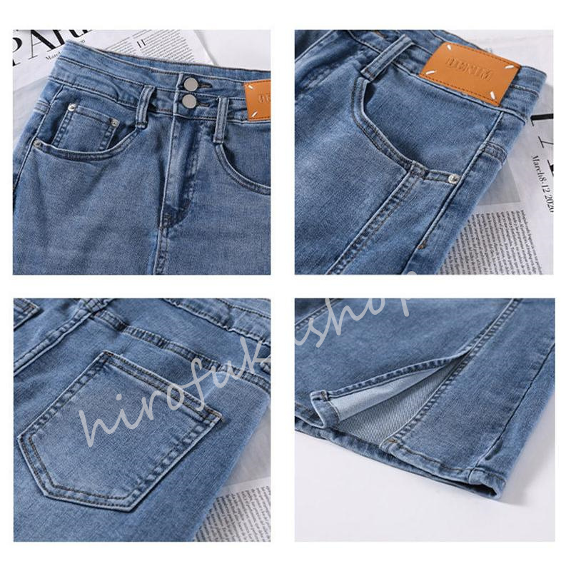 デニムスカート レディース タイトスカート マキシ丈スカート ハイウエスト 大きいサイズ おしゃれ 美脚 春秋 お洒落 ボスリット入り 着痩せ 