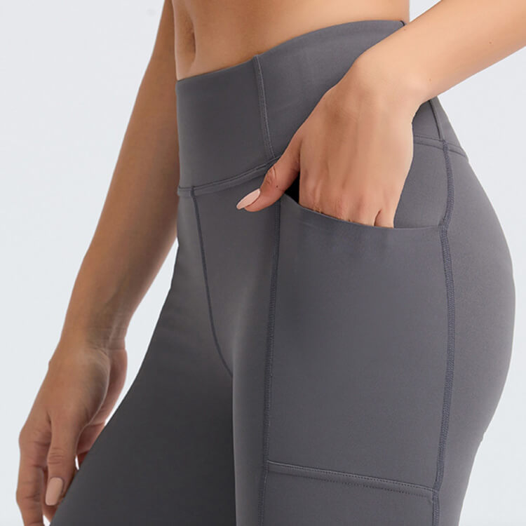 ヨガウェア ホットヨガ ヨガパンツ パンツ レギンス スパッツ ポケット 膝上 ハイウエスト レディース ショート丈 スポーツウエア スポーツウェア 