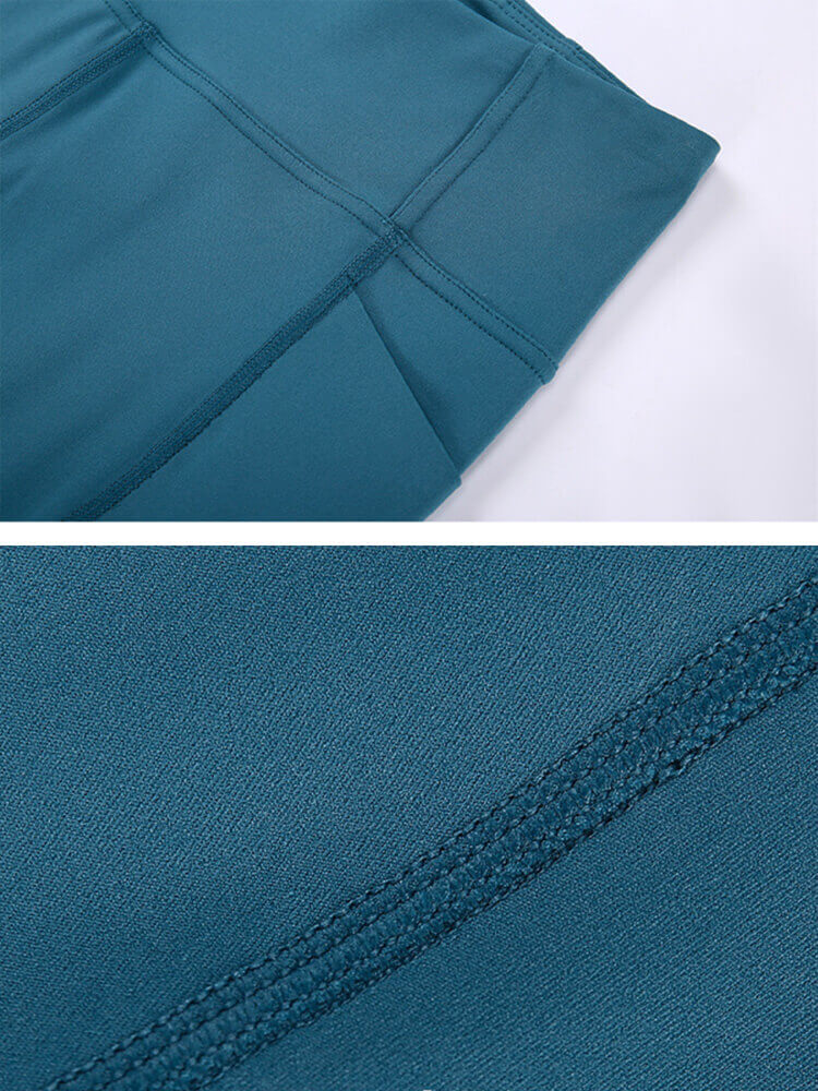 ヨガウェア ホットヨガ ヨガパンツ パンツ レギンス スパッツ ポケット 膝上 ハイウエスト レディース ショート丈 スポーツウエア スポーツウェア 