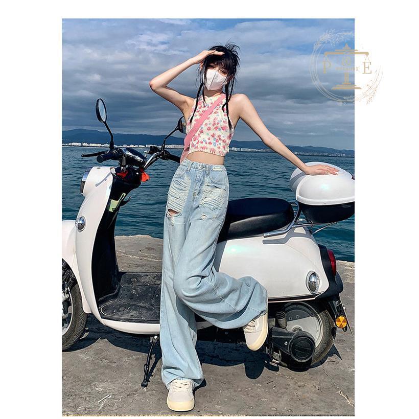 デニムパンツ レディース ジーンズ ジーパン バギーパンツ ガウチョパンツ ゆったり 美シルエット ファッション ワイドパンツ 春夏秋 