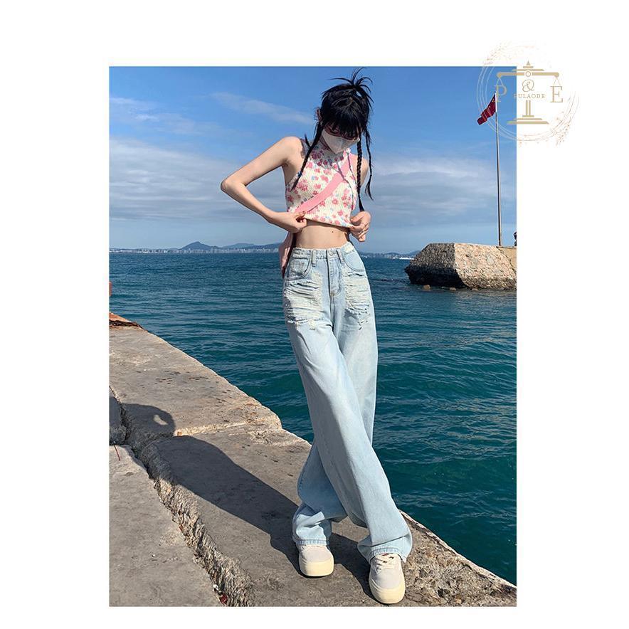 デニムパンツ レディース ジーンズ ジーパン バギーパンツ ガウチョパンツ ゆったり 美シルエット ファッション ワイドパンツ 春夏秋 