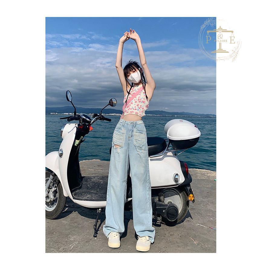 デニムパンツ レディース ジーンズ ジーパン バギーパンツ ガウチョパンツ ゆったり 美シルエット ファッション ワイドパンツ 春夏秋 