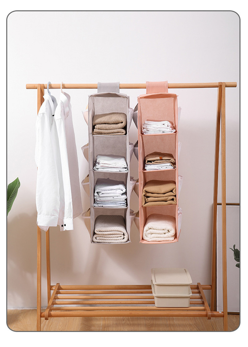 吊り下げ式 衣類収納袋 バッグ収納 収納ホルダー カバン収納 クローゼット 防塵 整理整頓 お片付け 壁掛け 多層収納 