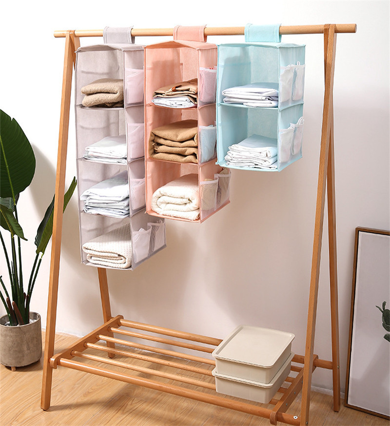 吊り下げ式 衣類収納袋 バッグ収納 収納ホルダー カバン収納 クローゼット 防塵 整理整頓 お片付け 壁掛け 多層収納 