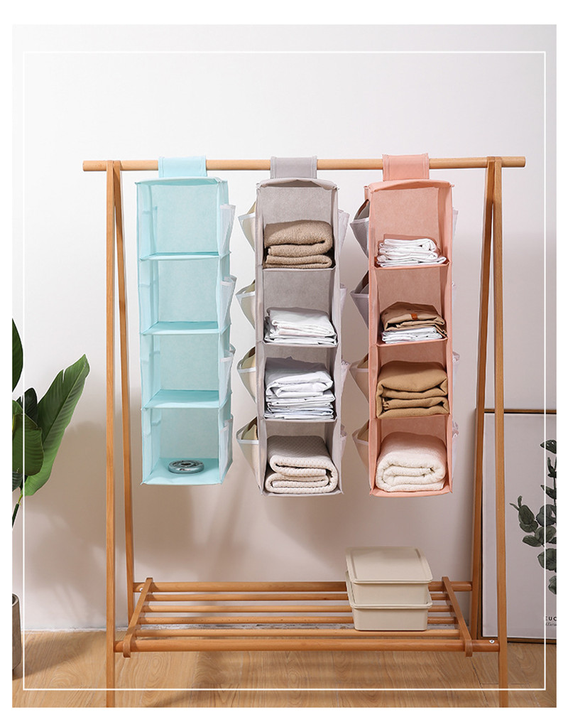 吊り下げ式 衣類収納袋 バッグ収納 収納ホルダー カバン収納 クローゼット 防塵 整理整頓 お片付け 壁掛け 多層収納 