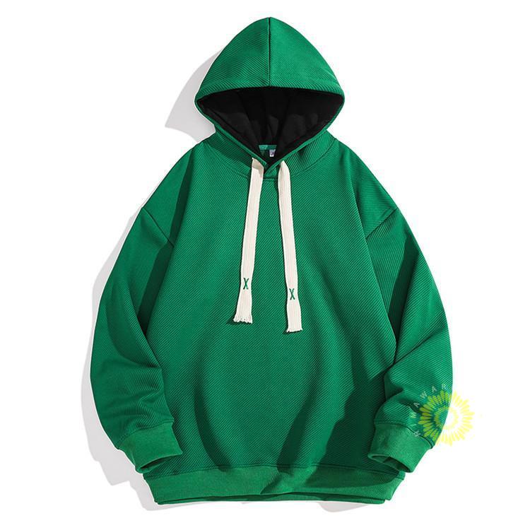 長袖メンズ スウェットパーカ 無地 プルオーバー シンプル 春服 秋服 ゆったり フード付き トップス カジュアル 