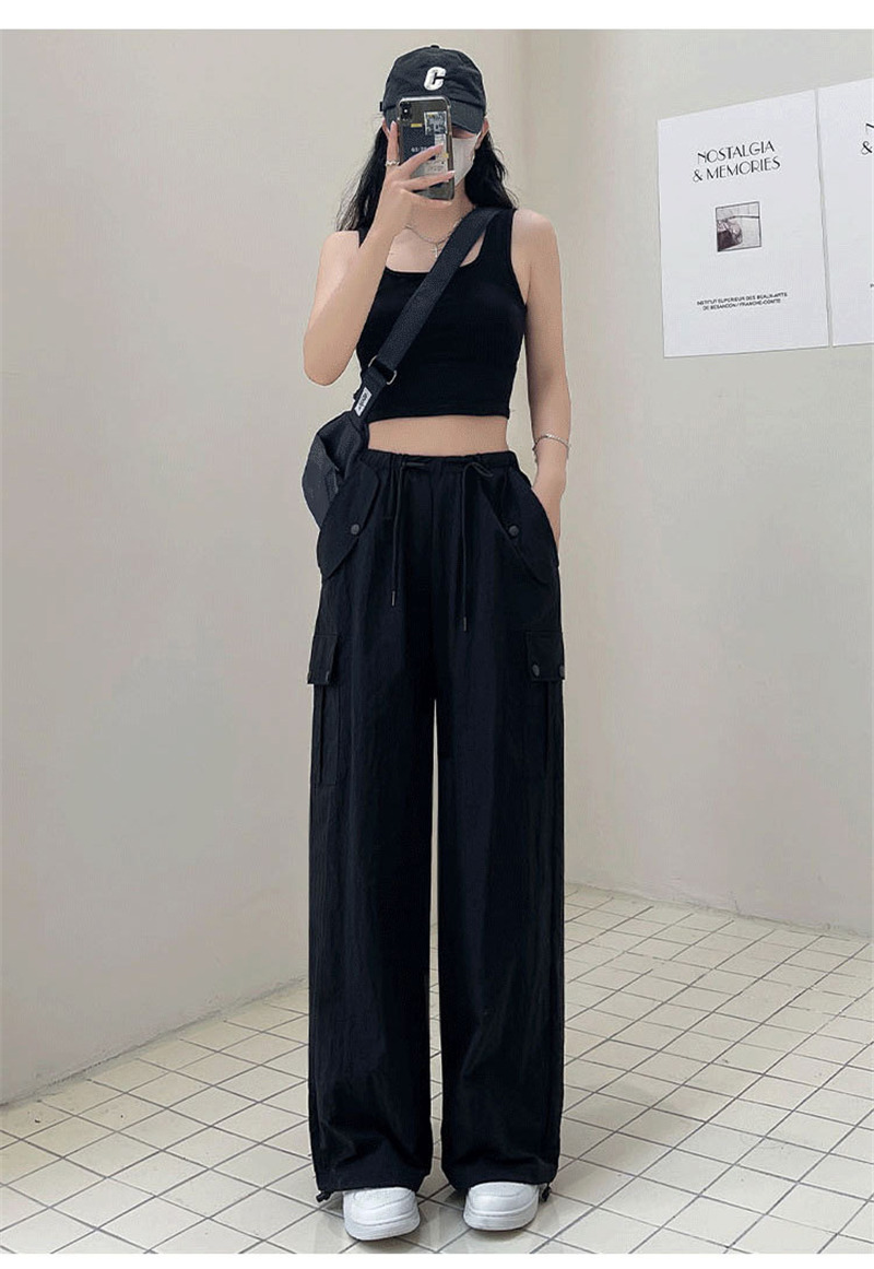 カーゴパンツ レディース ミリタリーパンツ カーゴ ロングパンツ テーパードパンツ 美シルエット ワイドパンツ ダンス衣装 ウエストゴム ヒップホップ 