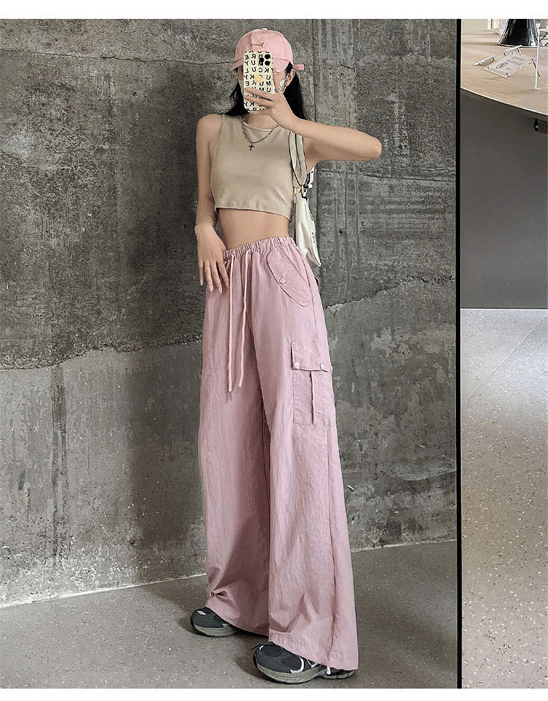 カーゴパンツ レディース ミリタリーパンツ カーゴ ロングパンツ テーパードパンツ 美シルエット ワイドパンツ ダンス衣装 ウエストゴム ヒップホップ 