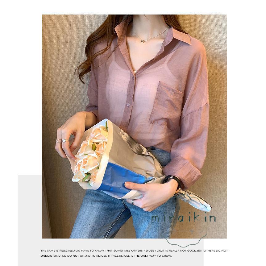 UVカットシャツ ブラウス カーディガン レディース 夏物 トップス 30代 40代 20代 カジュアル ゆったり 冷房対策 紫外線対策 UV対策 体型カバー 長袖 