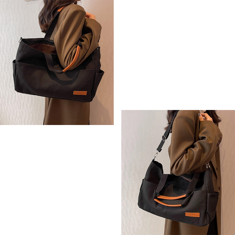 全品送料無料一部除く 2WAY マルチポケット キャンバストートバッグ レディース 韓国 おしゃれ プチプラ 