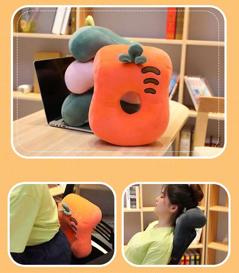 お昼寝枕 携帯枕 ネックピロー デスクピロー コンパクト 昼寝用枕 首枕 柔らかい 旅行用枕 多機能 可愛い 安眠 寝具 洗える 抱き枕 旅行 