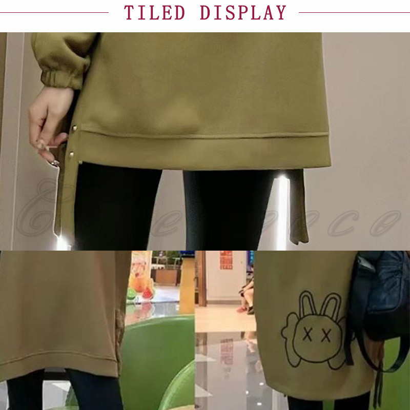 トレーナ ロゴ レディース トップス スウェット 長袖 ロング丈 ルーズフィット 後ろプリント カジュアル アルファベット 送料無料 秋 冬 デイ春 