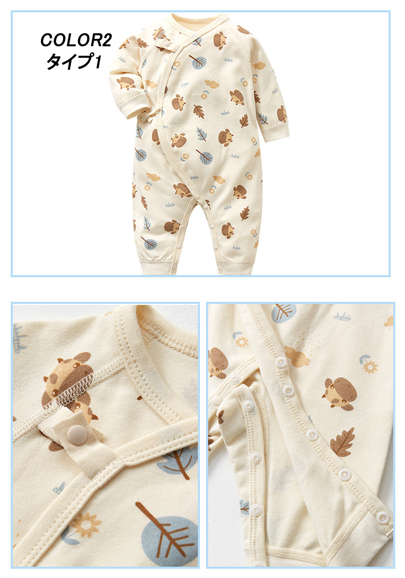 ベビー服 ロンパース ベビーカバーオール キッズ 子供服 赤ちゃん 出産祝い 長袖 綿100％ 100日祝い 新生児 記念撮影 誕生日 。 男の子 女の子 お食い初め