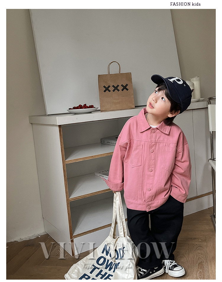 キッズ シャツ 長袖 トップス アウター スナップボタン シンプル おしゃれ 着やすい ゆったり かわいい ノーカジュアルシャツ あわせやすい 動きやすい 