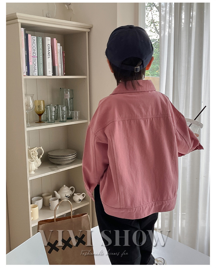 キッズ シャツ 長袖 トップス アウター スナップボタン シンプル おしゃれ 着やすい ゆったり かわいい ノーカジュアルシャツ あわせやすい 動きやすい 