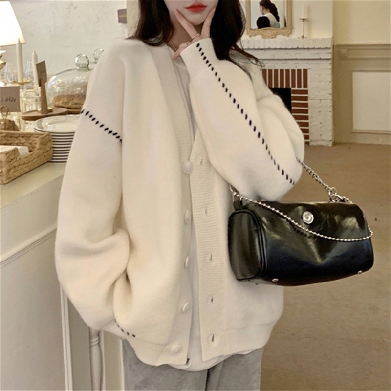 カーディガン レディース 春秋 大人 ニットカーディガン セーター オシャレ ゆったり ソフト お出かけ 保暖 きれいめ カジュアル アウター ふわふわ 可愛い 