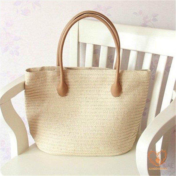 かごバッグ 編みバック トートバッグ 夏 大容量 かご レディースバック バッグ カバン 夏新作 美ゆる 無地 春 コーデ ショルダーバッグ かばん 5色 