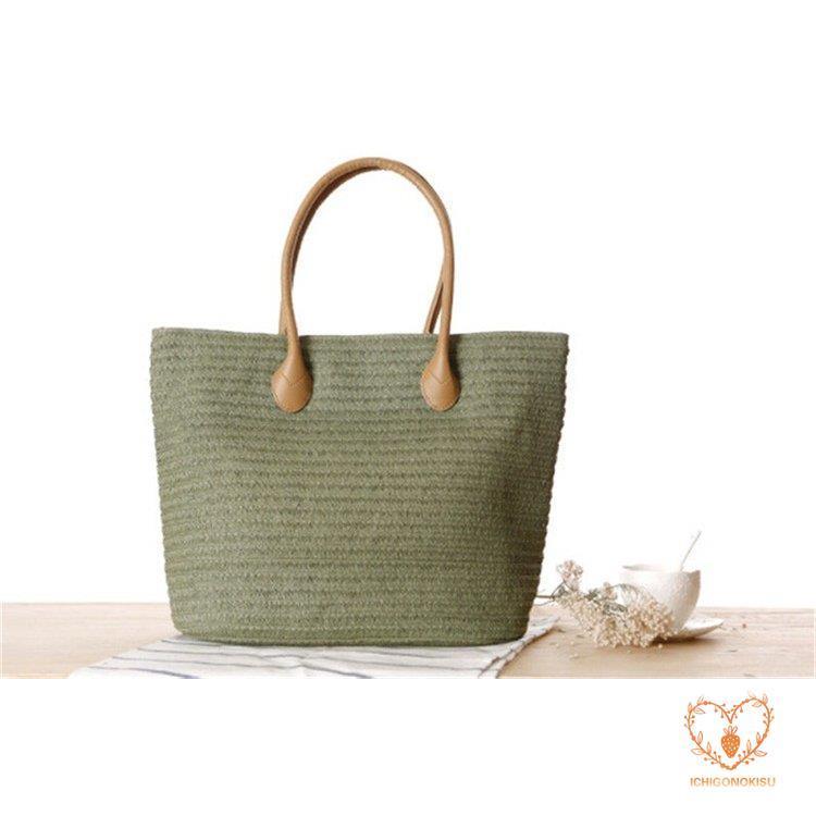 かごバッグ 編みバック トートバッグ 夏 大容量 かご レディースバック バッグ カバン 夏新作 美ゆる 無地 春 コーデ ショルダーバッグ かばん 5色 