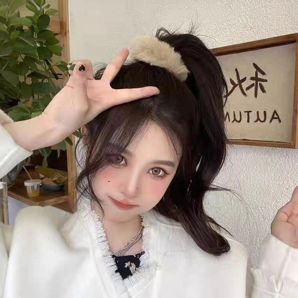 シュシュ 7本セット秋冬ヘアアクセサ。可  