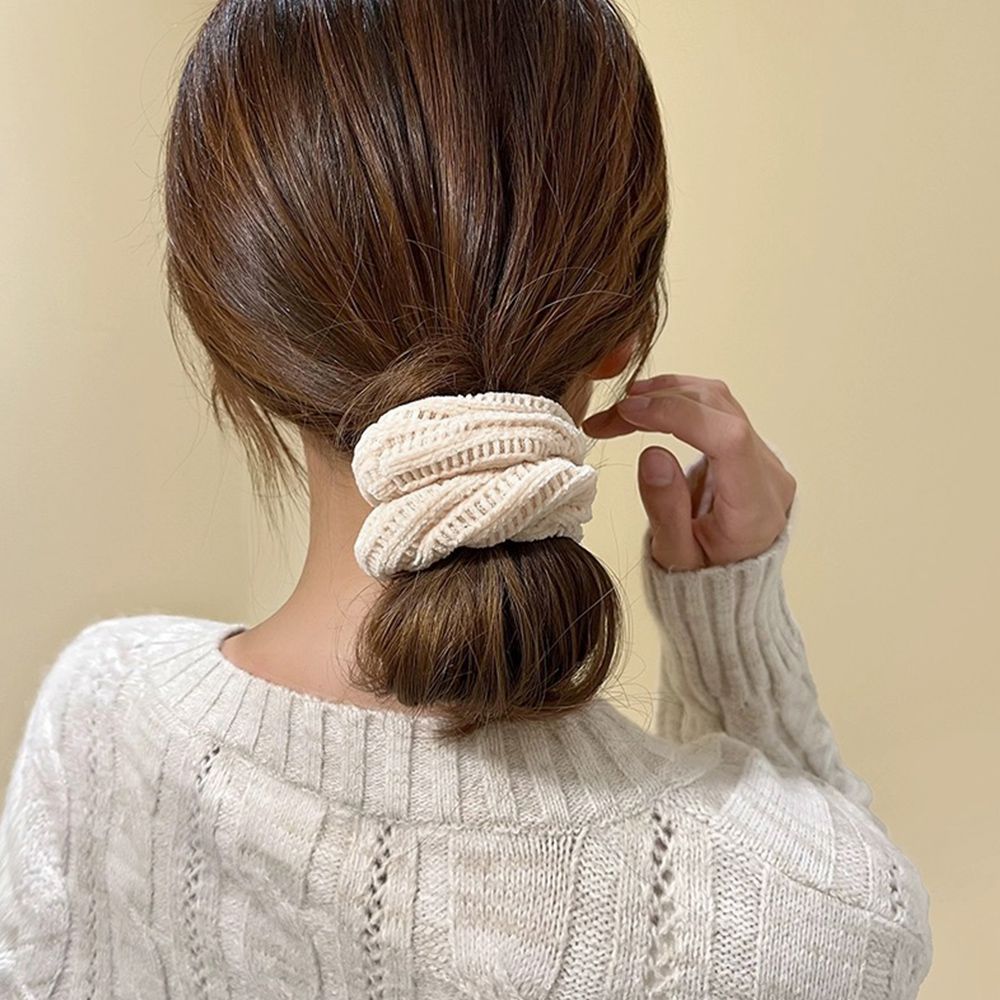 シュシュ 7本セット秋冬ヘアアクセサ。可  