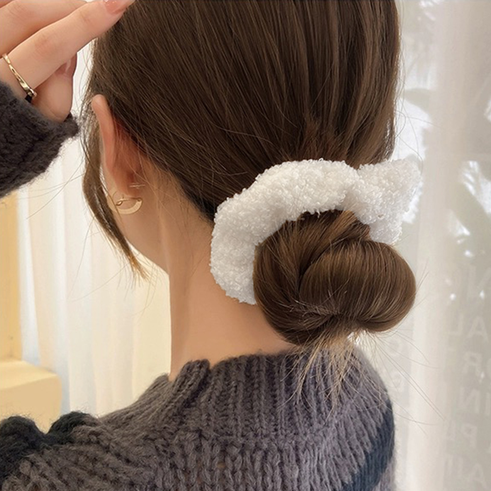 シュシュ 7本セット秋冬ヘアアクセサ。可  