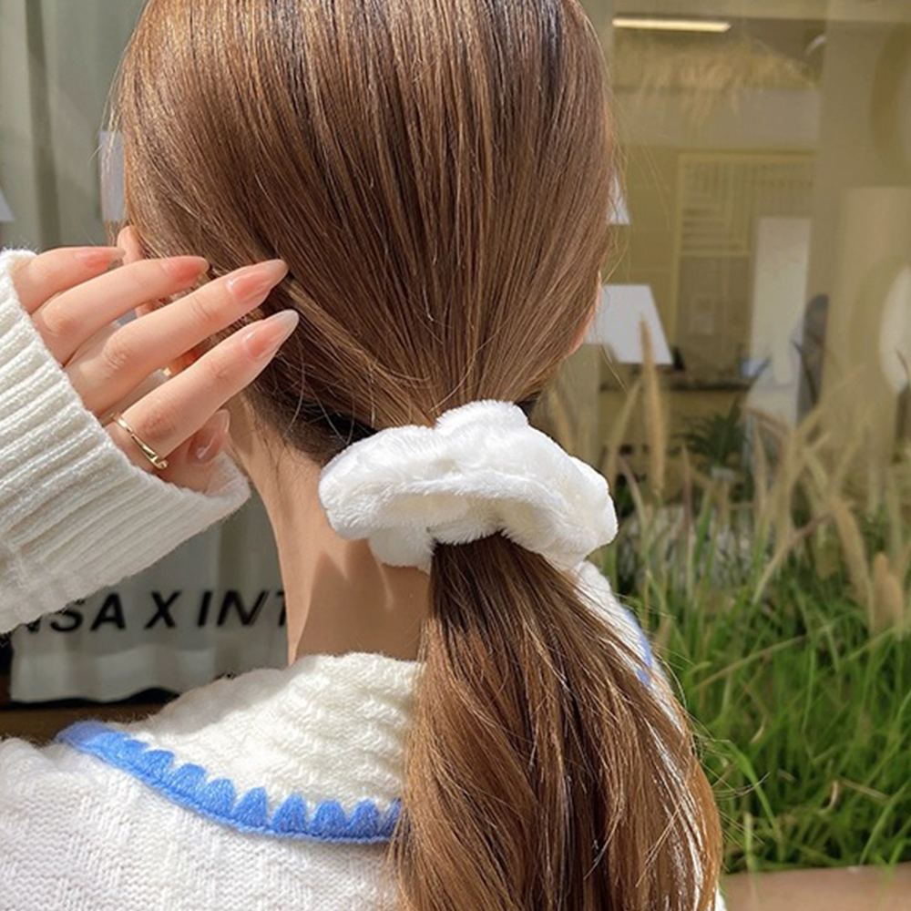 シュシュ 7本セット秋冬ヘアアクセサ。可  