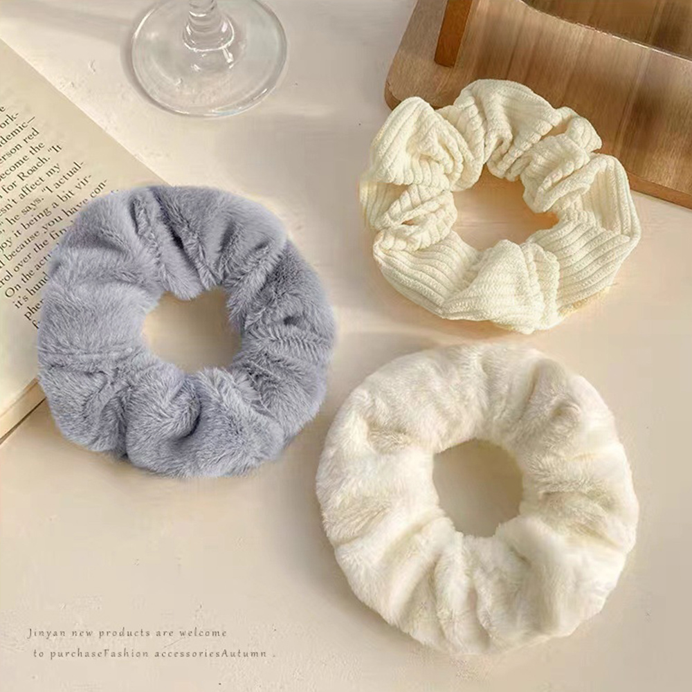 シュシュ 7本セット秋冬ヘアアクセサ。可  