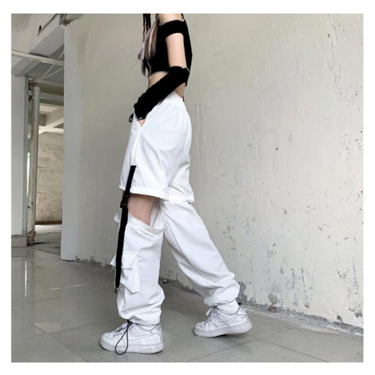 2WAY チノパンツ カーゴパンツ ロングパンツ レディース ゆったり ダンスパ 大きいサイズ ボジョガーパンツ ワークパンツ ワイドパンツ 